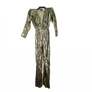 Vintage Cachet by Bari Protas Metallic Jumpsuit